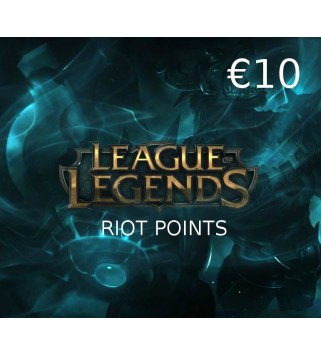League of Legends 10 EUR Prepaid RP Card Key EUROPE